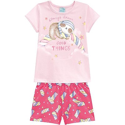 Pijama Infantil Feminino Shortinho Kyly 110330