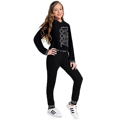 Conjunto Infantil Feminino Manga Longa  51497 Amora