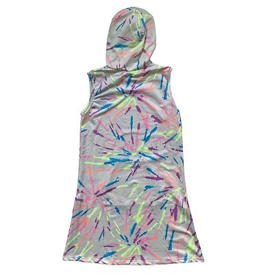Vestido Infantil Feminino Manga Curta com Capuz Vic&Vicky 47465