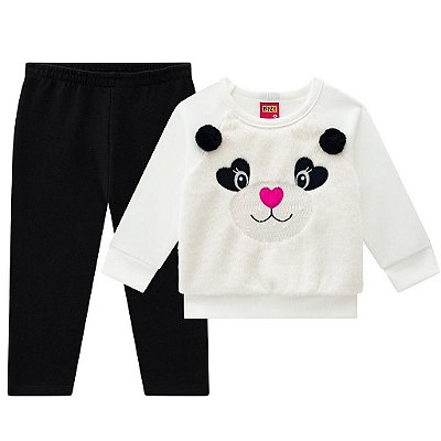 Conjunto Infantil Manga Longa Feminino Kyly 207625