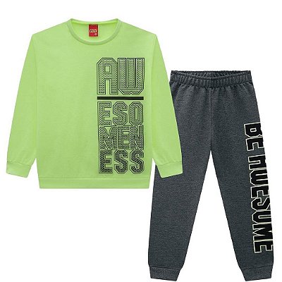Conjunto Infantil Masculino Manga Longa Kyly 207751