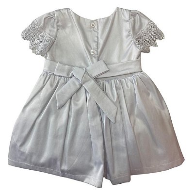 Vestido Batizado Manga Curta Two Angels 71347