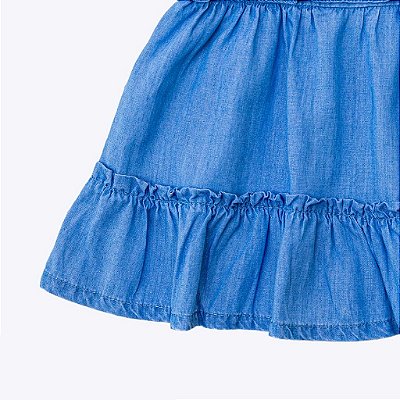 Vestido Azul Jeans Bebê Menina Vigat 2602