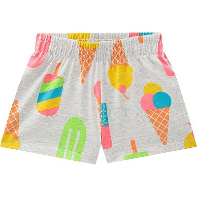 Conjunto Infantil Feminino Sorvete Manga Curta Kyly 111464