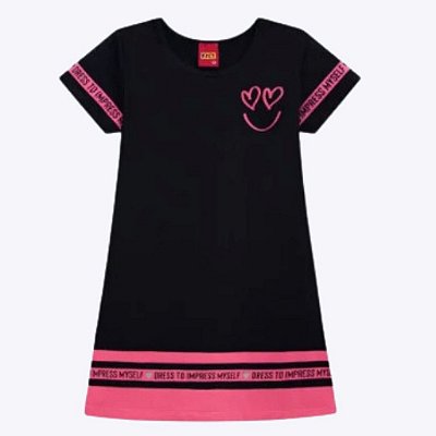 Vestido Infantil Manga Curta Kyly 111514
