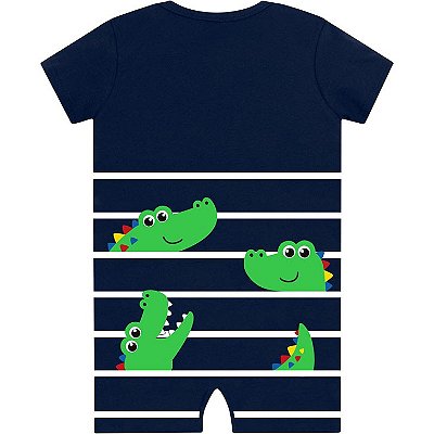 Macacão Bebê Masculino Manga Curta Kyly  111422