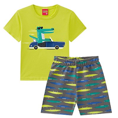 Conjunto Infantil Masculino Manga Curta Kyly 111563