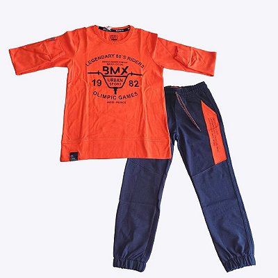 Conjunto Moletom Infantil Masculino Banana Danger 51201