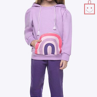 Conjunto Moletom Arco-Íris Infantil Feminino Have Fun 28708