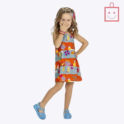 Vestido Colorido Infantil Menina Kyly 1000525