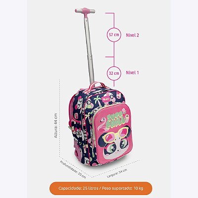 Mochila com Rodinhas Panda Miami Puket 050403783