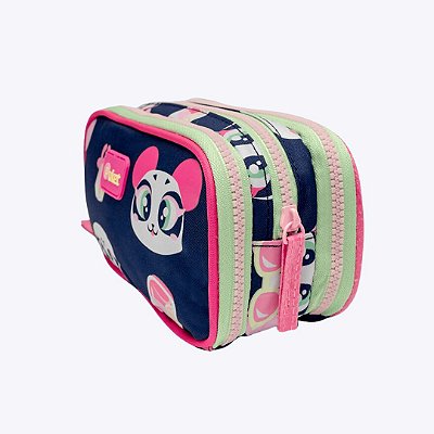 Estojo Escolar Triplo Panda Miami Puket 050403813