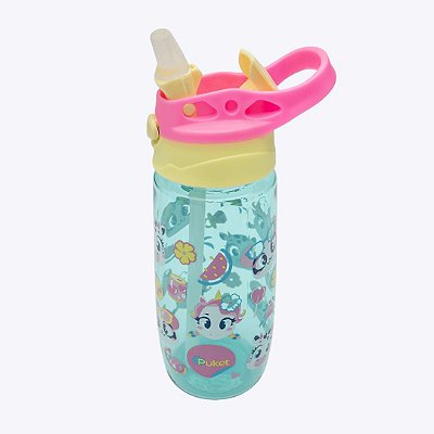 Garrafa com Canudo Multibichos Menina Puket 050403884