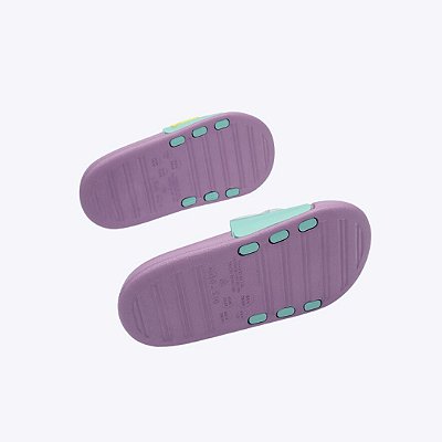 Chinelo Slide Lilás Pet Sereia Infantil Menina Puket 110401146