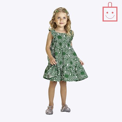 Vestido de Alça Florido Infantil Menina Kyly 1000667