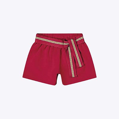 Conjunto Blusa de Alça Laço e Short Liso Infantil Menina Kyly 1000524