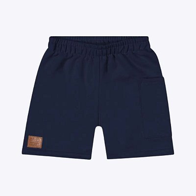 Camisa Polo Manga Curta e Bermuda Moletom Infantil Menino Kyly 1000590