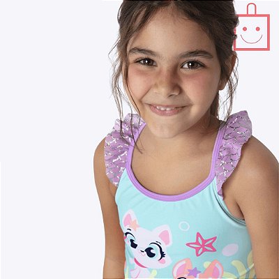 Maiô Pet Sereia Infantil Menina Moda Praia Puket 110401090