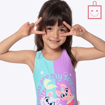 Maiô Pet Sereia Infantil Menina Moda Praia Puket 110401091