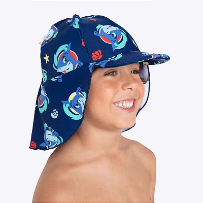 Chapéu Proteção Uv Tubarão Aloha Infantil Menino Puket 110401132
