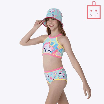 Biquíni Unicórnio Aloha Juvenil Menina Moda Praia Puket 110500639