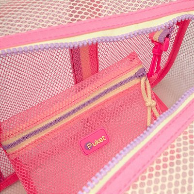 Bolsa Tela Color Block Citrus Rosa Puket 100400492