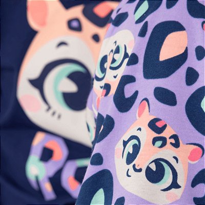 Pijama Manga Longa Onça Juvenil Menina Puket 030502377