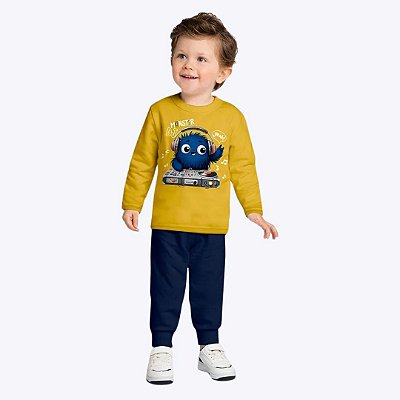 Conjunto Moletom Peluciado Infantil Menino Kyly 1000807