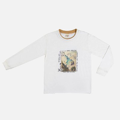 Conjunto Camiseta Meia Malha e Calça Sarja Comfort Infantil Menina Have Fun 29438