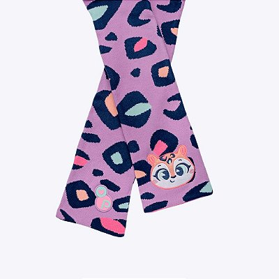 Cachecol Infantil Menina Onça Puket 050403976 Lavanda