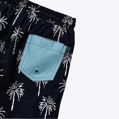 Shorts Azul Marinho Estampado Infantil Menino Hering Kids KVJ35MSI