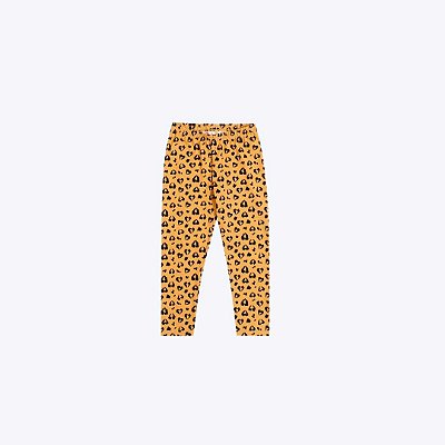 Conjunto Blusa Manga Curta E Calça Legging Animal Print Infantil Menina Kyly  1001014 Branco
