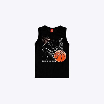 Camiseta Regata Basquete Infantil Menino Kyly 1001092 Mescla