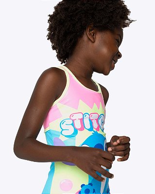 Maiô com Proteção Solar Infantil Feminino Stitch Puket 110401311