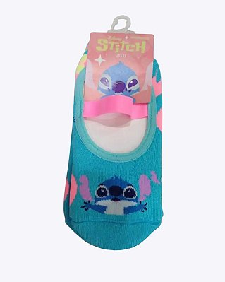 Meia Sapatilha Antiderrapante Infantil Unissex Stitch Puket 010406437