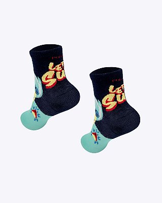 Meia Soquete Infantil Masculina Tubarão Aloha Puket 010406371