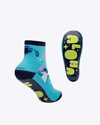 Meia Soquete Com Sola Emborrachada Infantil Stitch Puket 010406439