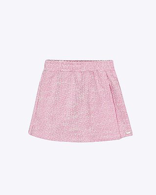 Conjunto Blusa Manga Longa e Shorts-Saia Bebê Menina Mundo Cinti 10545