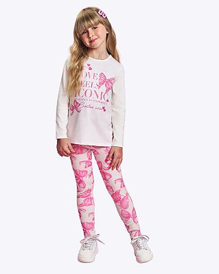 Conjunto Blusa Manga Longa e Calça Legging Infantil Masculino Mundo Cinti 12911