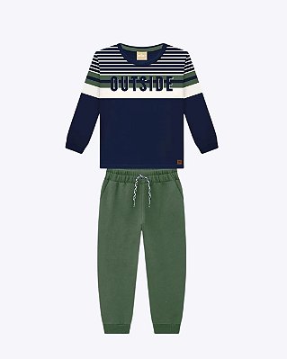 Conjunto Moletom Infantil Masculino Milon 2001540