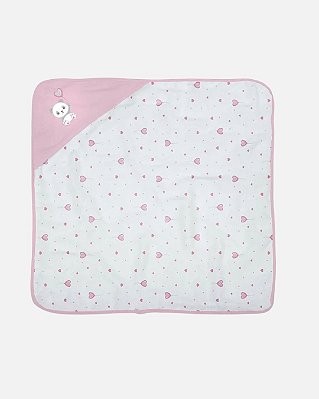 Toalha de Banho Bebê Plush Bublim Baby 76045