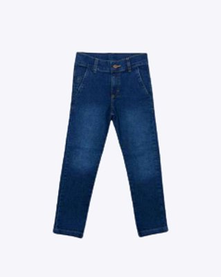 Calça Jeans com Bolso e Elastano Infantil Masculina Articolare 4797