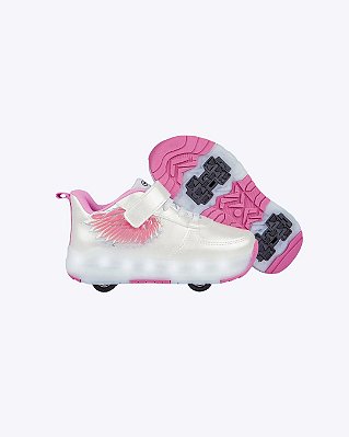 Tênis de Rodinhas Pampili Fly com Led Branco Infantil Feminino Pampili 782002000