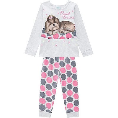 Pijama Infantil Feminino Manga Longa 207528 Kyly