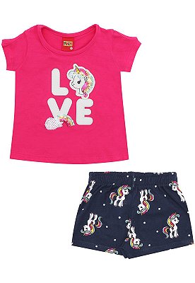 Conjunto Infantil Feminino 109.627  Pink Kyly