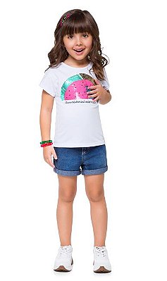 Blusa Infantil Feminina 110210 Cor Pink Kyly