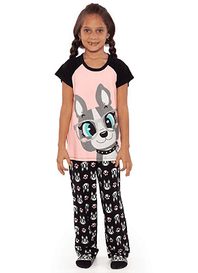 Puket Pijama Manga Curta Kids Visco Bulldog 030402039