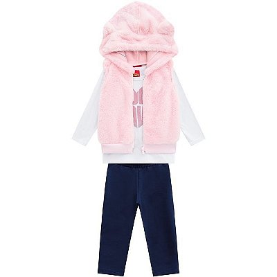 Conjunto Calça Infantil Feminino Manga Longa 207.106 Kyly