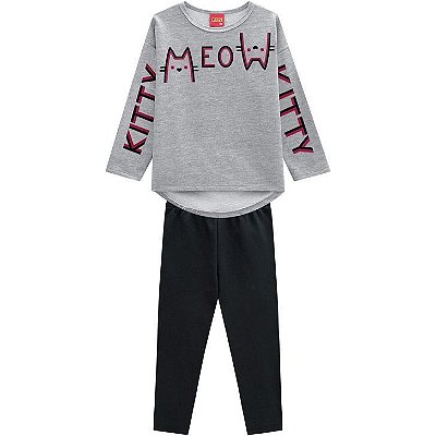 Conjunto Calca Infantil Feminino Manga Longa 207.128 Kyly