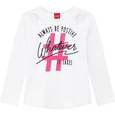 Blusa Infantil Feminina Manga Longa 207.142 Kyly